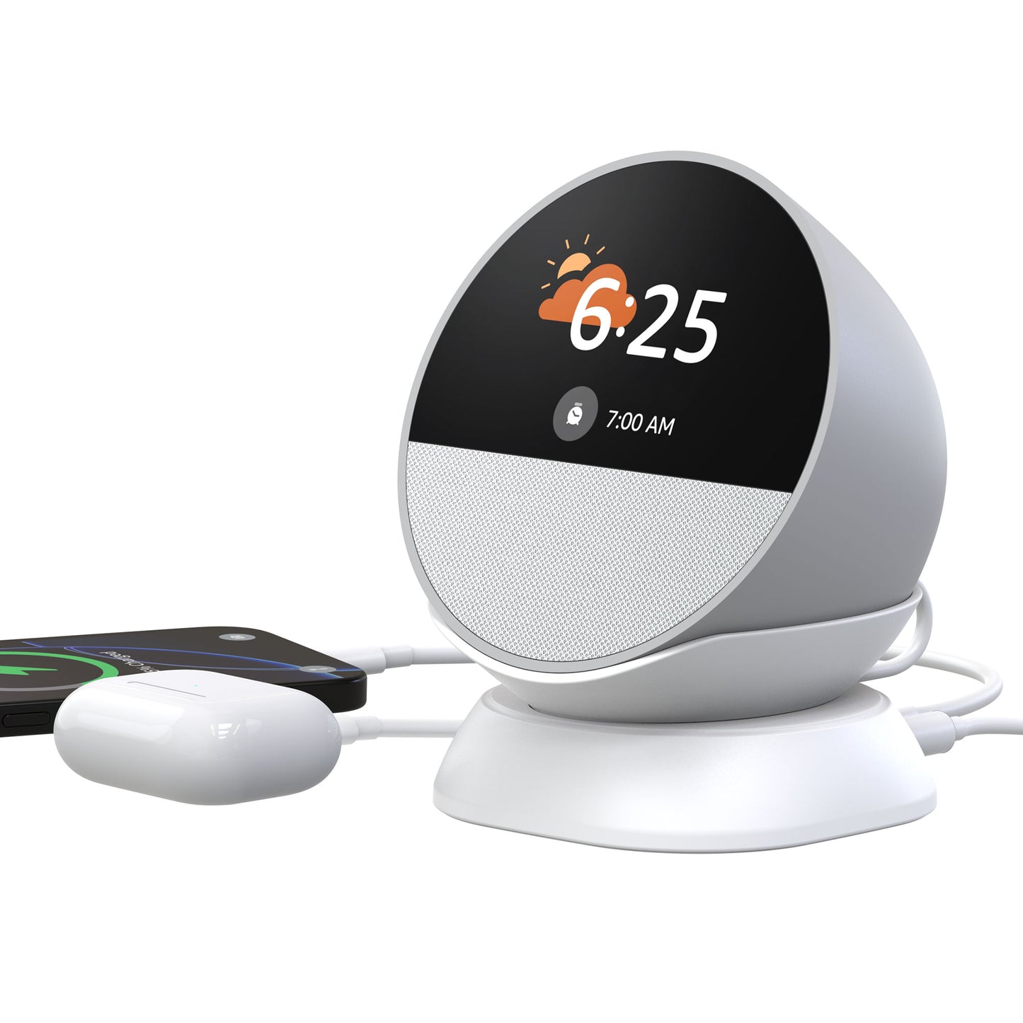 Desk Stand for Echo Spot with USB-C/A Charging Port