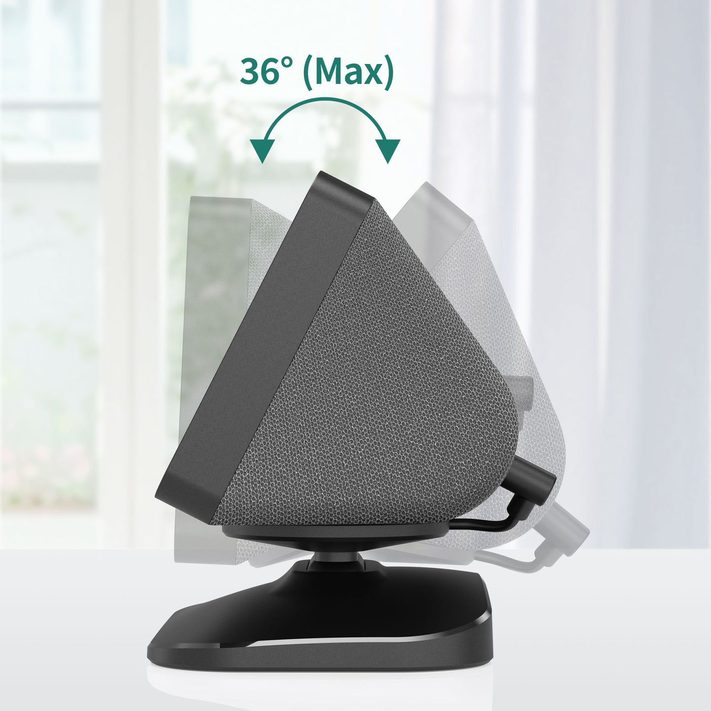 Adjustable Stand for Echo Show 5(1st & 2nd Gen) with USB-C/A Charging Port