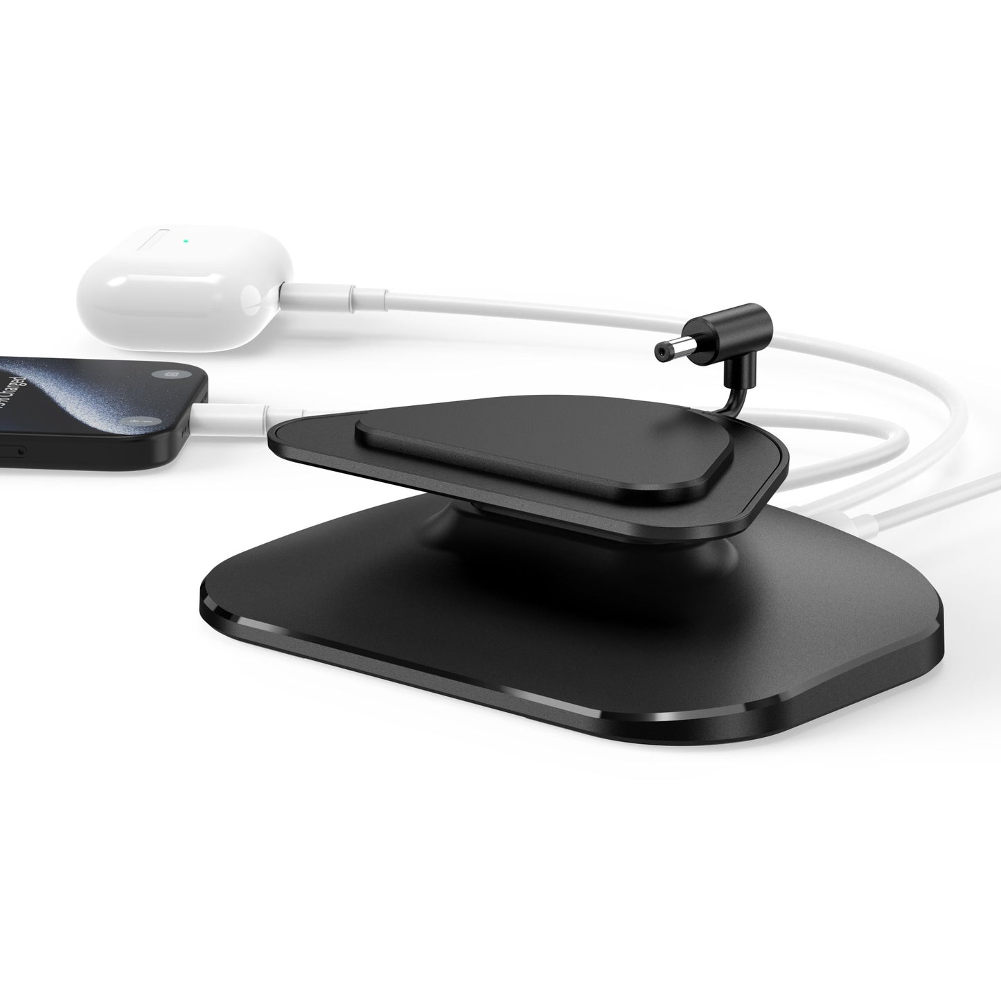 Adjustable Stand for Echo Show 5(3rd Gen) with USB-C/A Charging Port