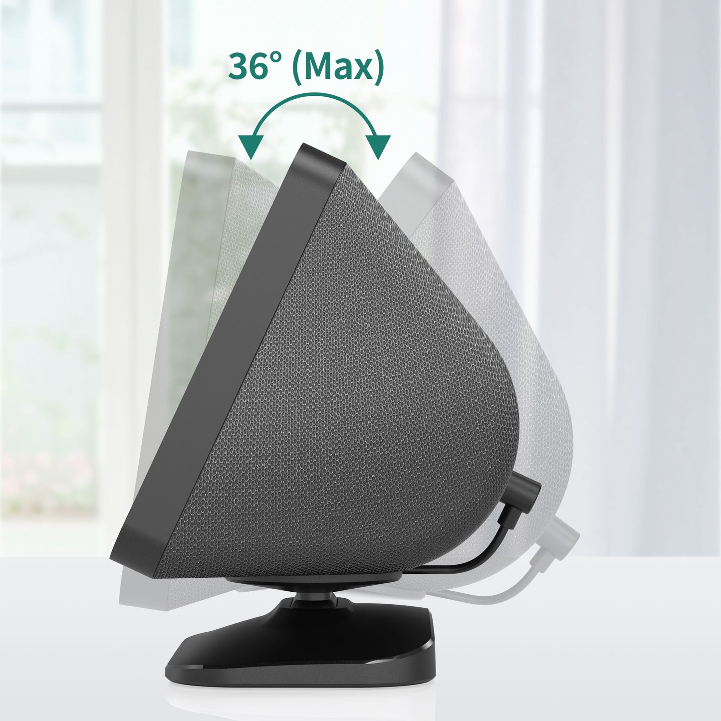 Adjustable Stand for Echo Show 8(1st & 2nd Gen) with USB-C/A Charging Port