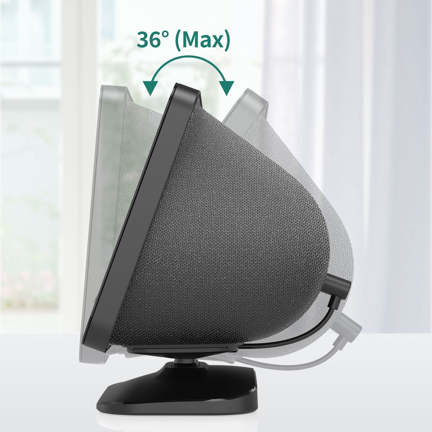 Adjustable Stand for Echo Show 8(3rd Gen) with USB-C/A Charging Port