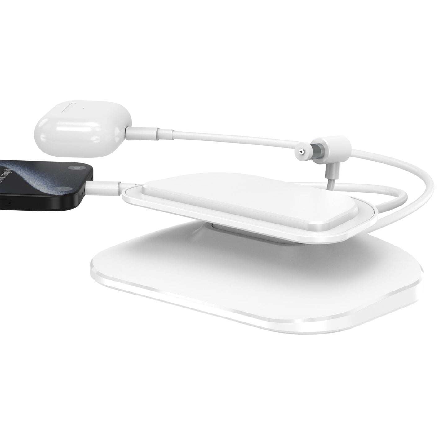 Adjustable Stand for Echo Show 8(3rd Gen) with USB-C/A Charging Port