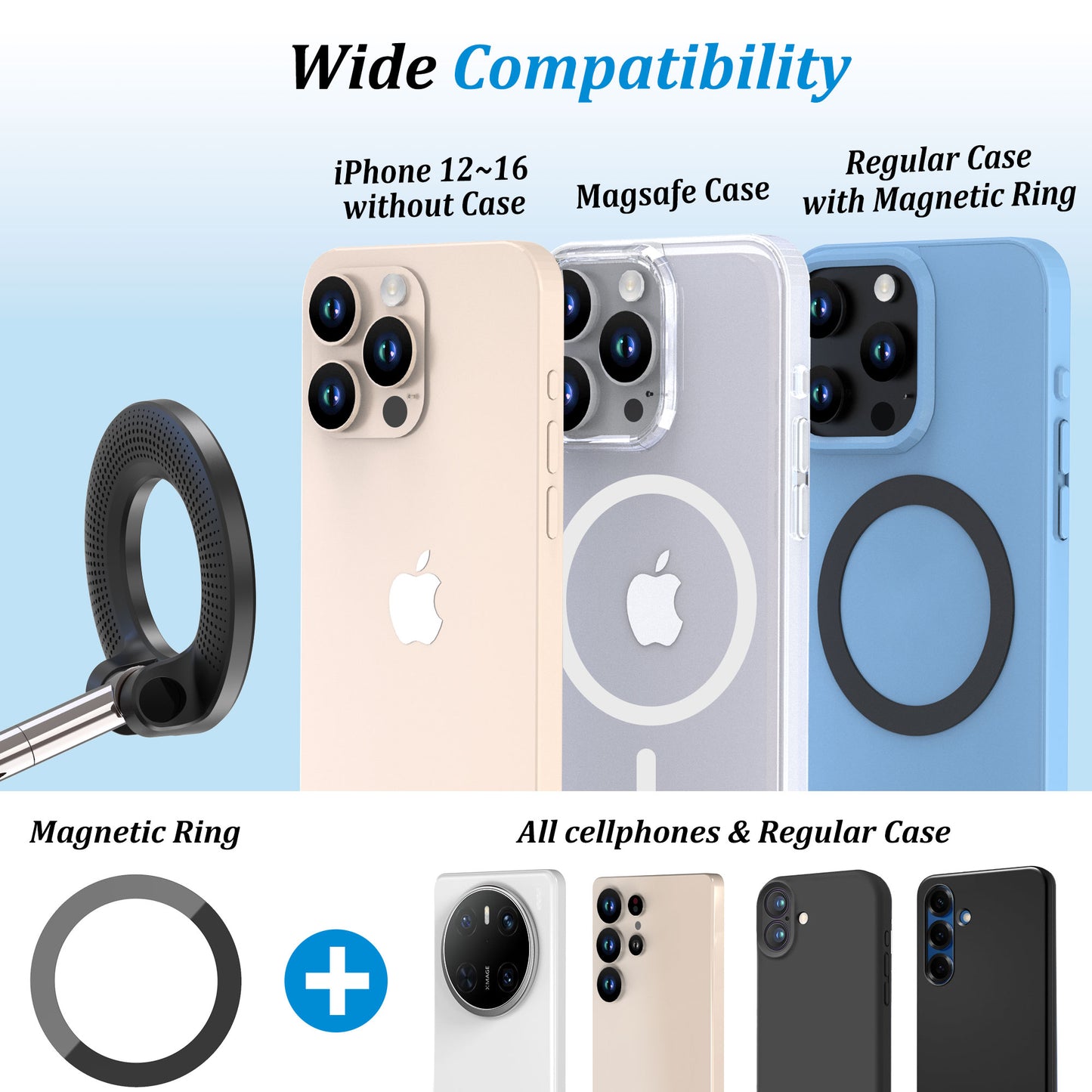 Vacuum Magnetic Phone Holder