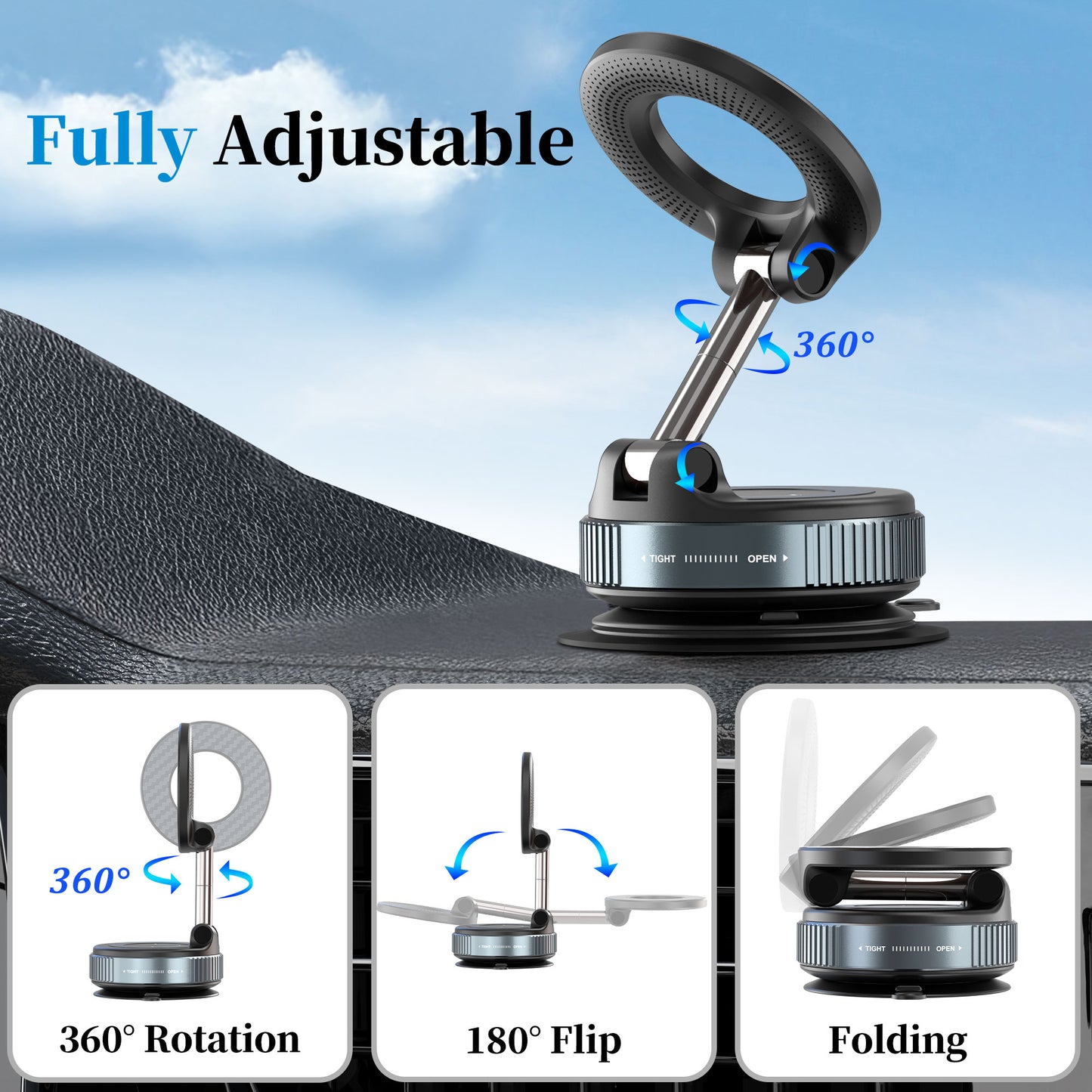 Vacuum Magnetic Phone Holder