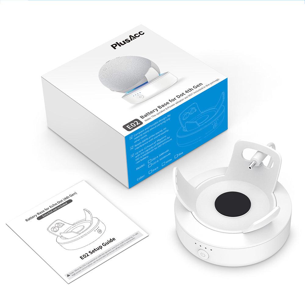 Portable Battery Base for Echo Dot (5th Gen)