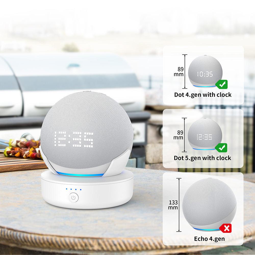 portable battery base for Amazon Echo Dot 5
