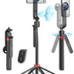 AI Face-Tracking Magnetic Floor Selfie Stick Tripod
