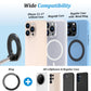 Multi‑Purpose Vacuum Suction Car & Wall Phone Mount – Strong Magnetic Hold, 360° Rotation, Reusable Nano Suction Pad