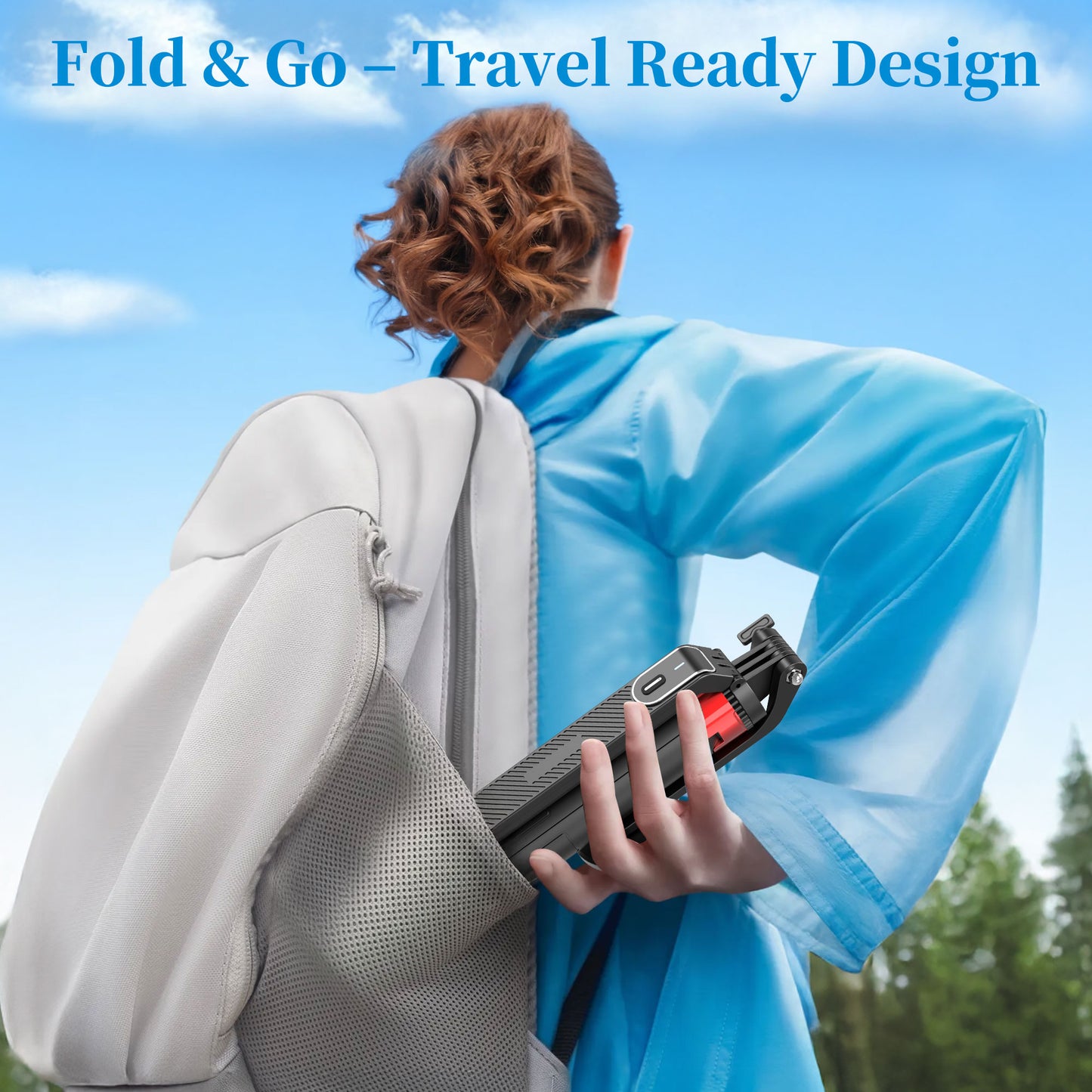 Magnetic Selfie Stick Tripod for Phone/Camera/Fill Light