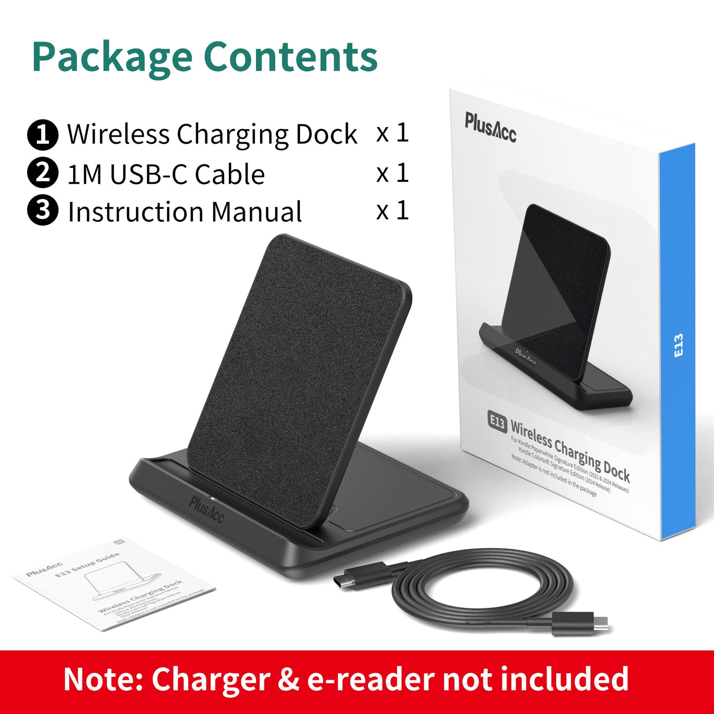 E13 Kindle Wireless Charging Dock