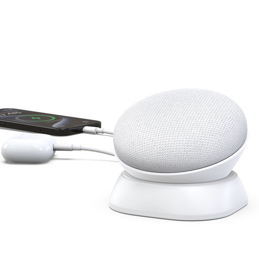 Charging Stand for Google Nest Mini (2nd Gen) with USB-C/A Charging Port