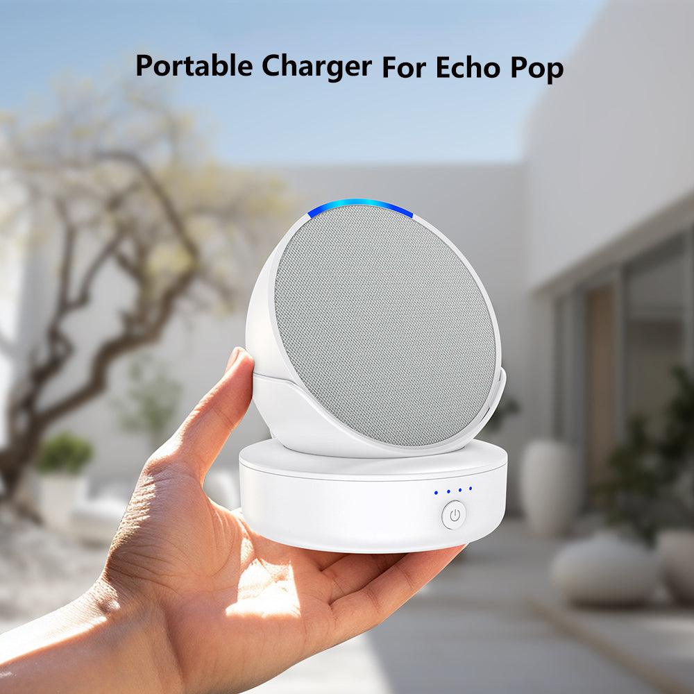 Made for  Alexa Echo Dot 4th Generation Battery Base Portable Charger  - PlusAcc