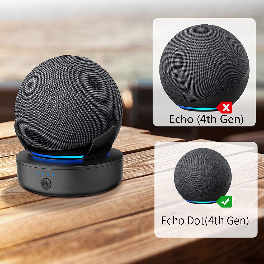Portable Battery Base for Echo Dot (4th Gen)