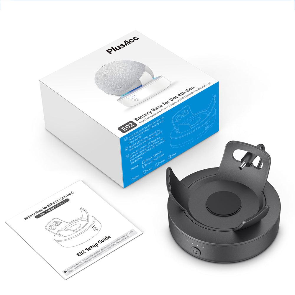 Portable Battery Base for Echo Dot (5th Gen)