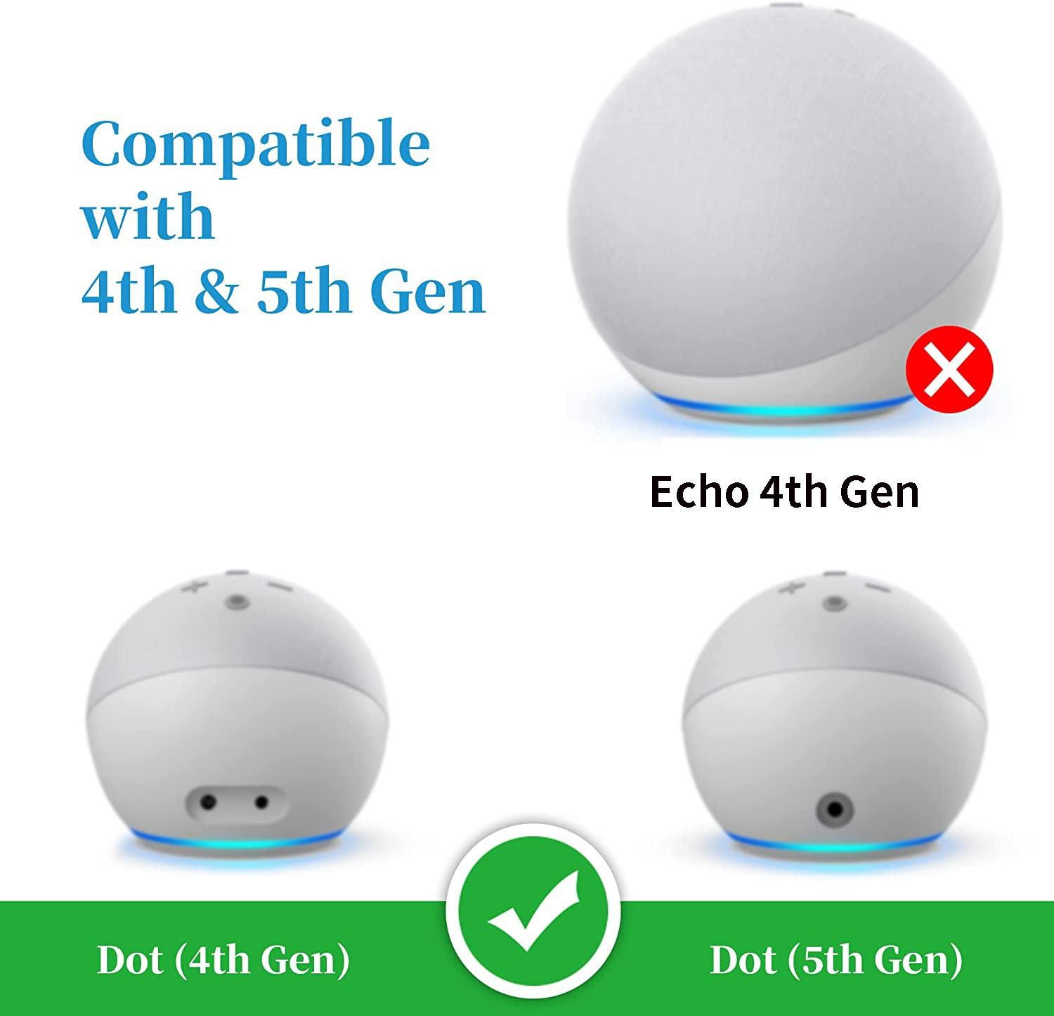 Compatibel met Alexa Echo Dot 4, transparante tafelhouder, geen schroeven  nodig, luidsprekeraccessoires (Alexa Echo Dot 4, transparant) JY04Y :  : Elektronica
